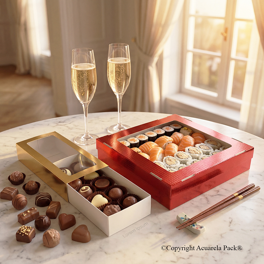 Estuches para Chocolates y Sushi