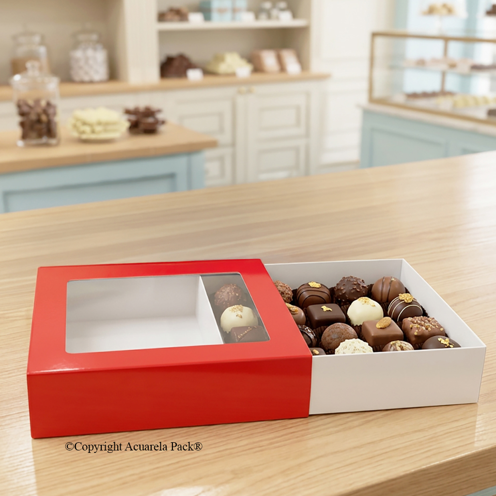 Estuche Bombones "M" (con visor)