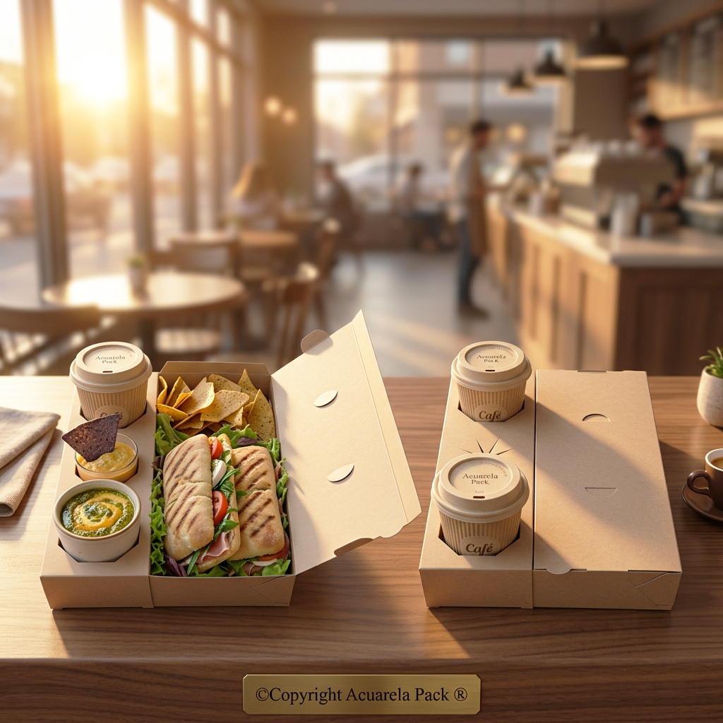 Portavasos y sand./facturas