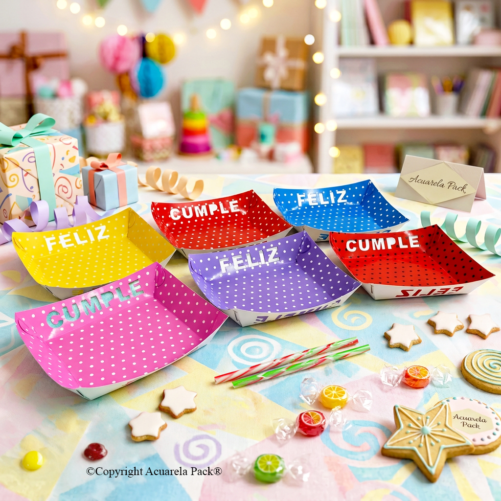 Platos "Feliz cumple"