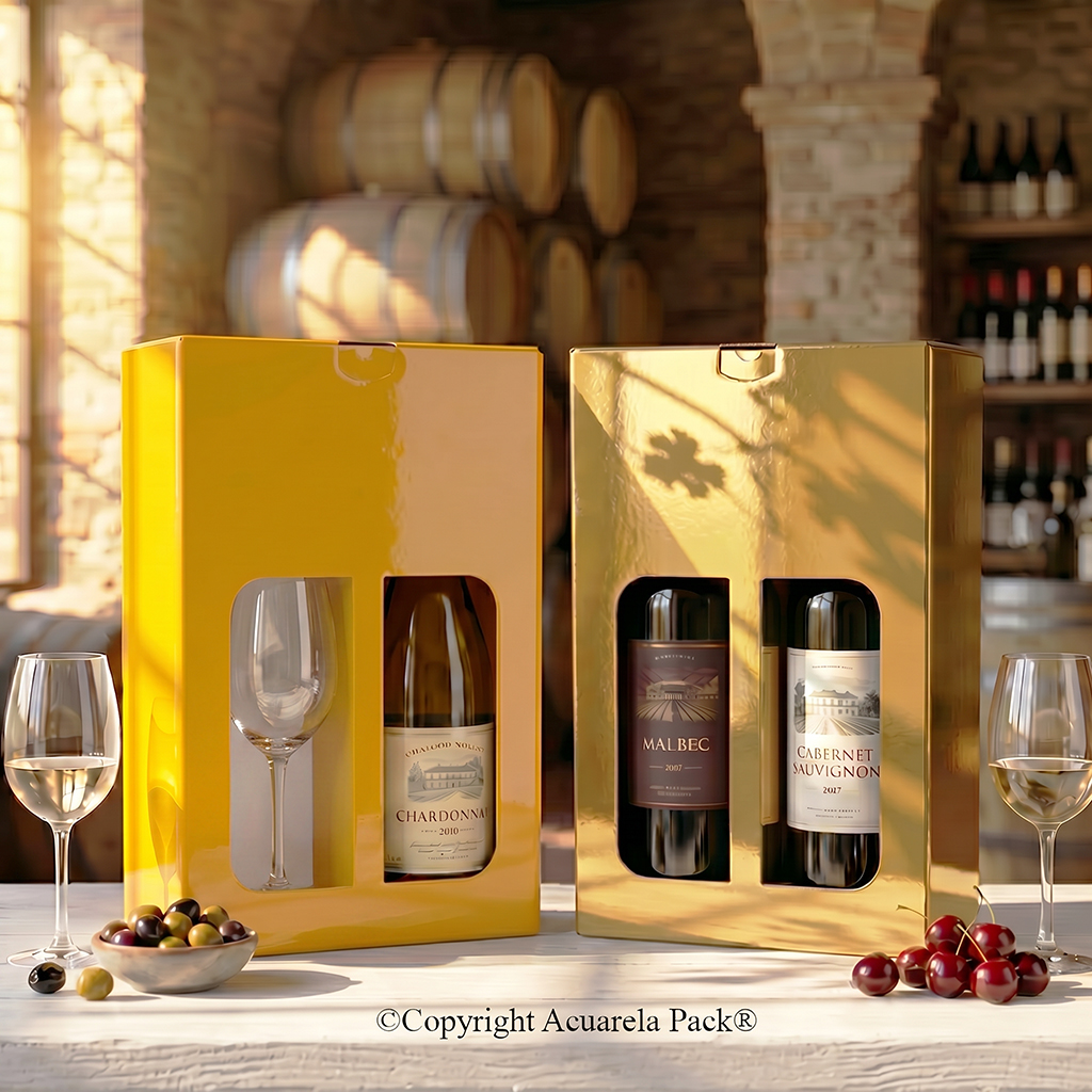 Caja para Botellas y Copas